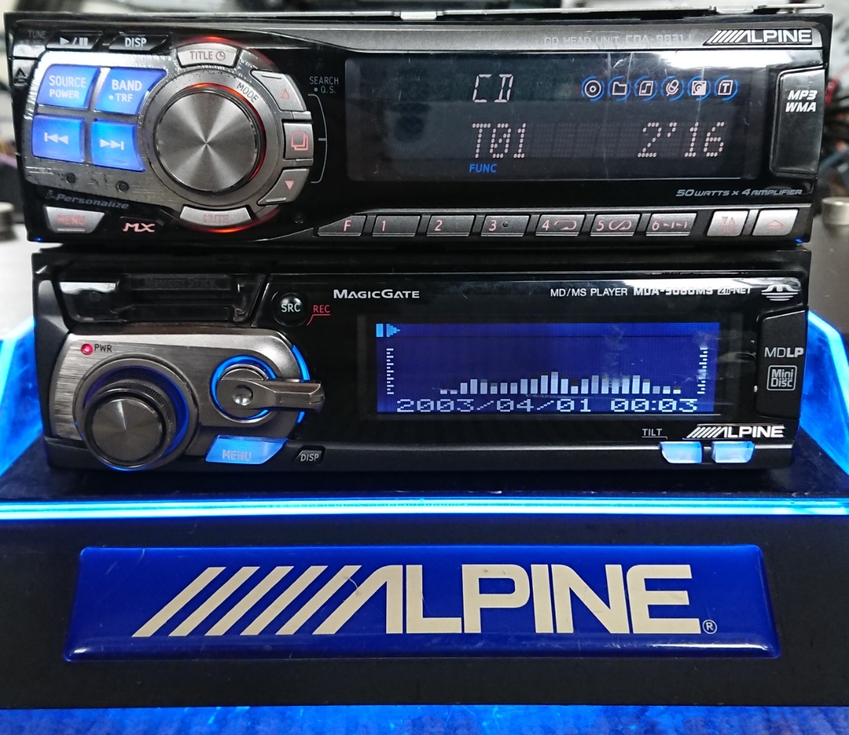 車 ALPINE CDA-9815J MDA-5060MS