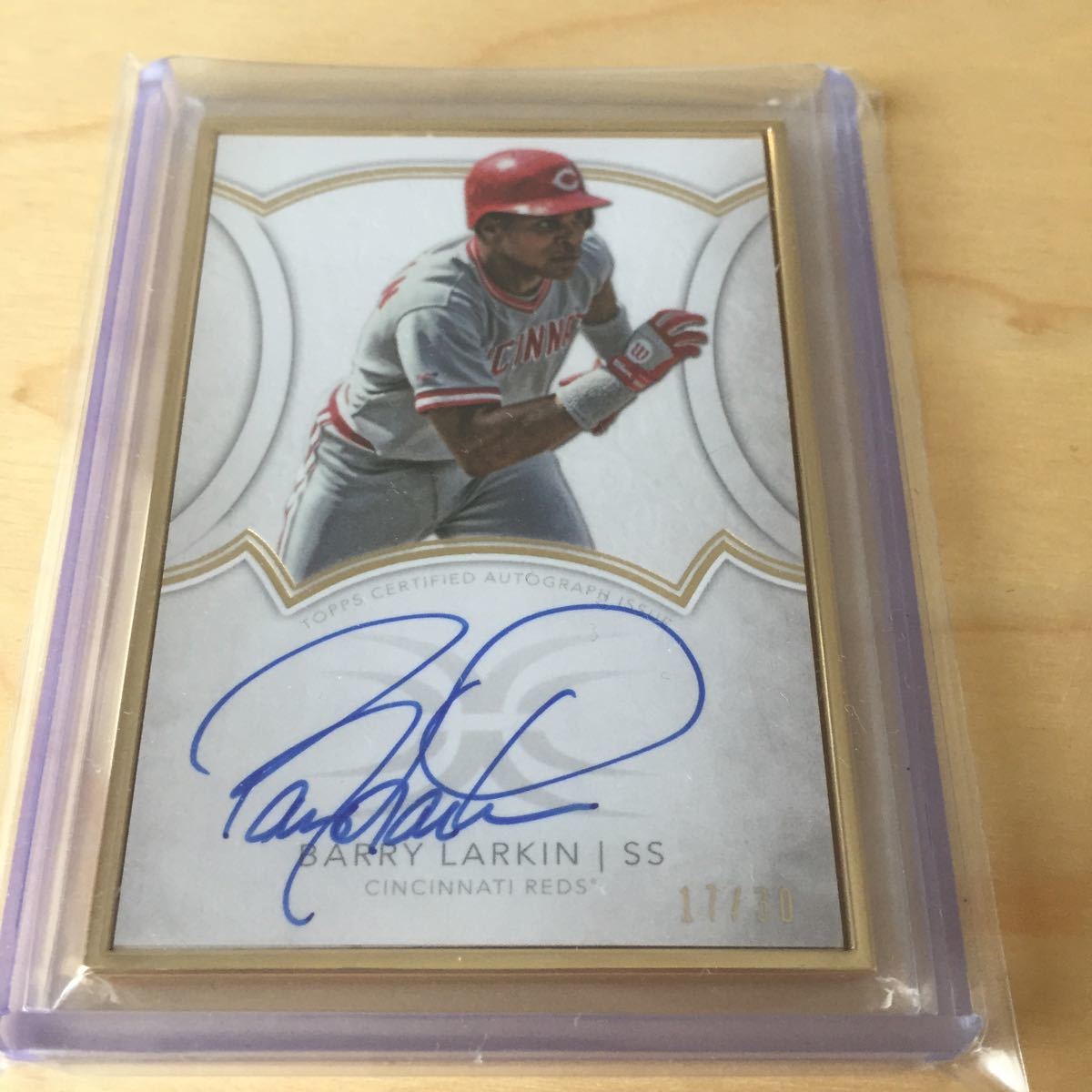 2018 TOPPS DEFINTIVE BARRY LARKIN AUTO/30