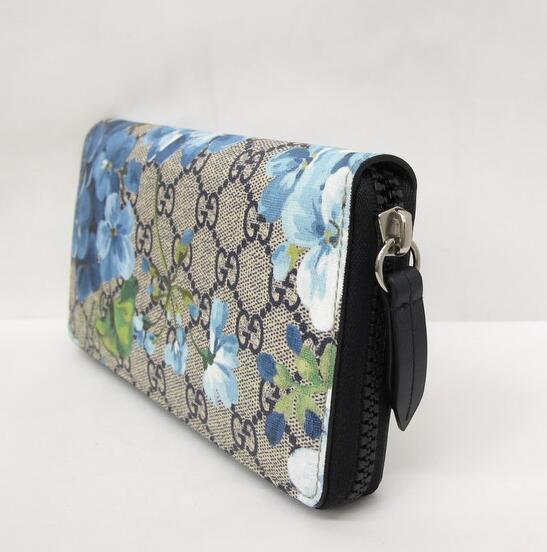 2016/SSグッチ GUCCI BLOOMS ブルームス GGスプリーム 長財布 ラウンド