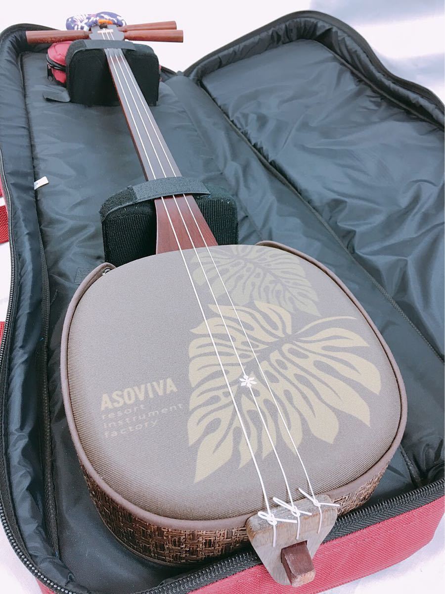 k60 【美品】 ASOVIVA アソビバ 三線 リゾート インストルメント