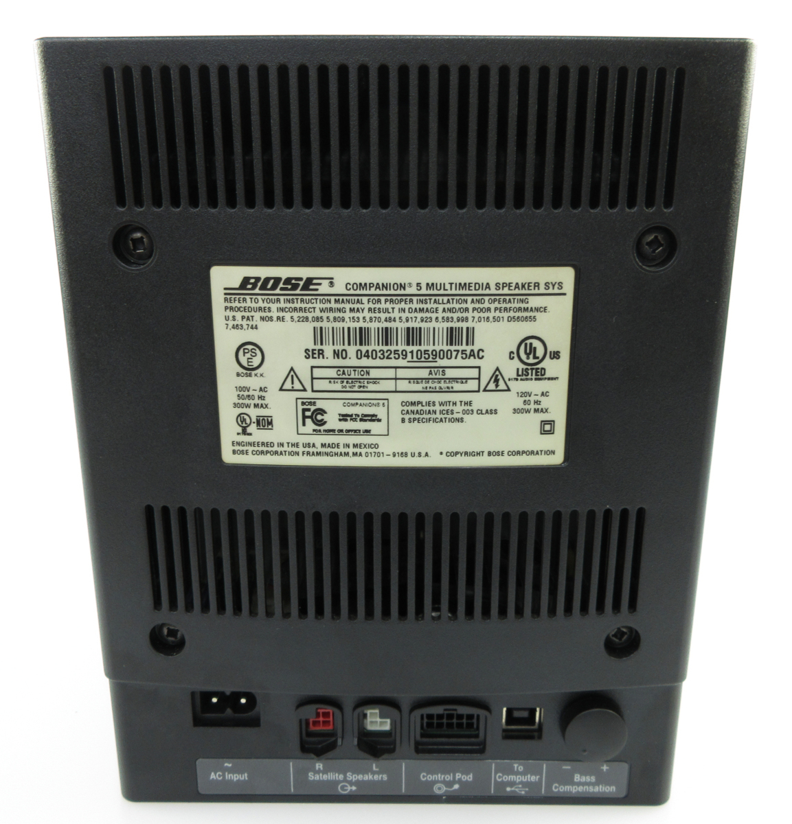 中古】BOSE ボーズ COMPANION5 マルチメディアスピーカー 【動作確認
