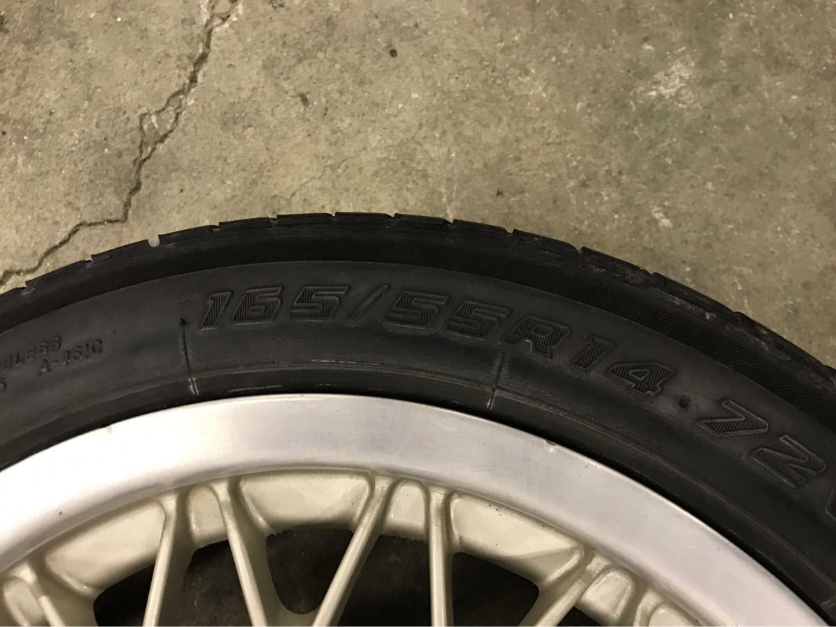 14インチ PCD100 BBS 鍛造BBS 当時物 4穴の中古品 BBS RG ホイール