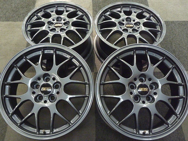 □ 鍛造 BBS RG-R 7.5J 17インチ IS:48 PCD:100-5H 後塗グレー仕様★ ホイールのみ4本 プリウス 86 BRZ カローラスポーツ インプレッサ等に
