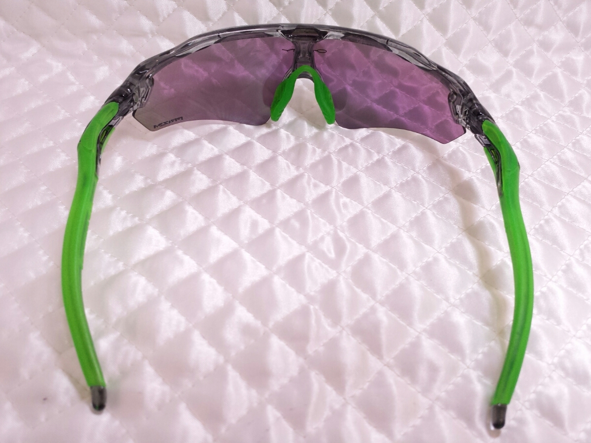 OAKLEY オークリー スポーツサングラス クリアグレー×ライムグリーン