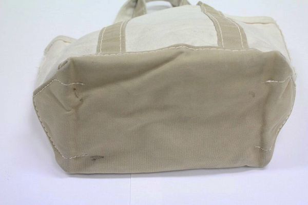 80'sLLビーンLLBean内ポケット付きトートバッグ(S位)ベージュ系オープントップ80年代初頭旧タグ_3