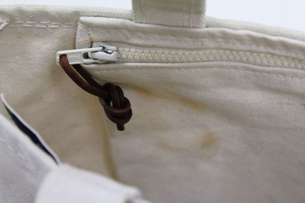 80'sLLビーンLLBean内ポケット付きトートバッグ(S位)ベージュ系オープントップ80年代初頭旧タグ_6