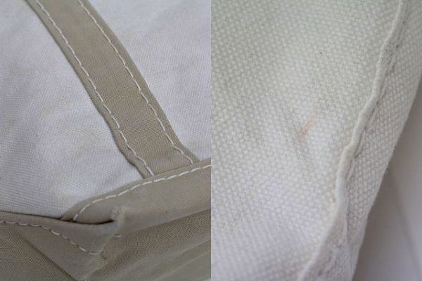 80'sLLビーンLLBean内ポケット付きトートバッグ(S位)ベージュ系オープントップ80年代初頭旧タグ_8