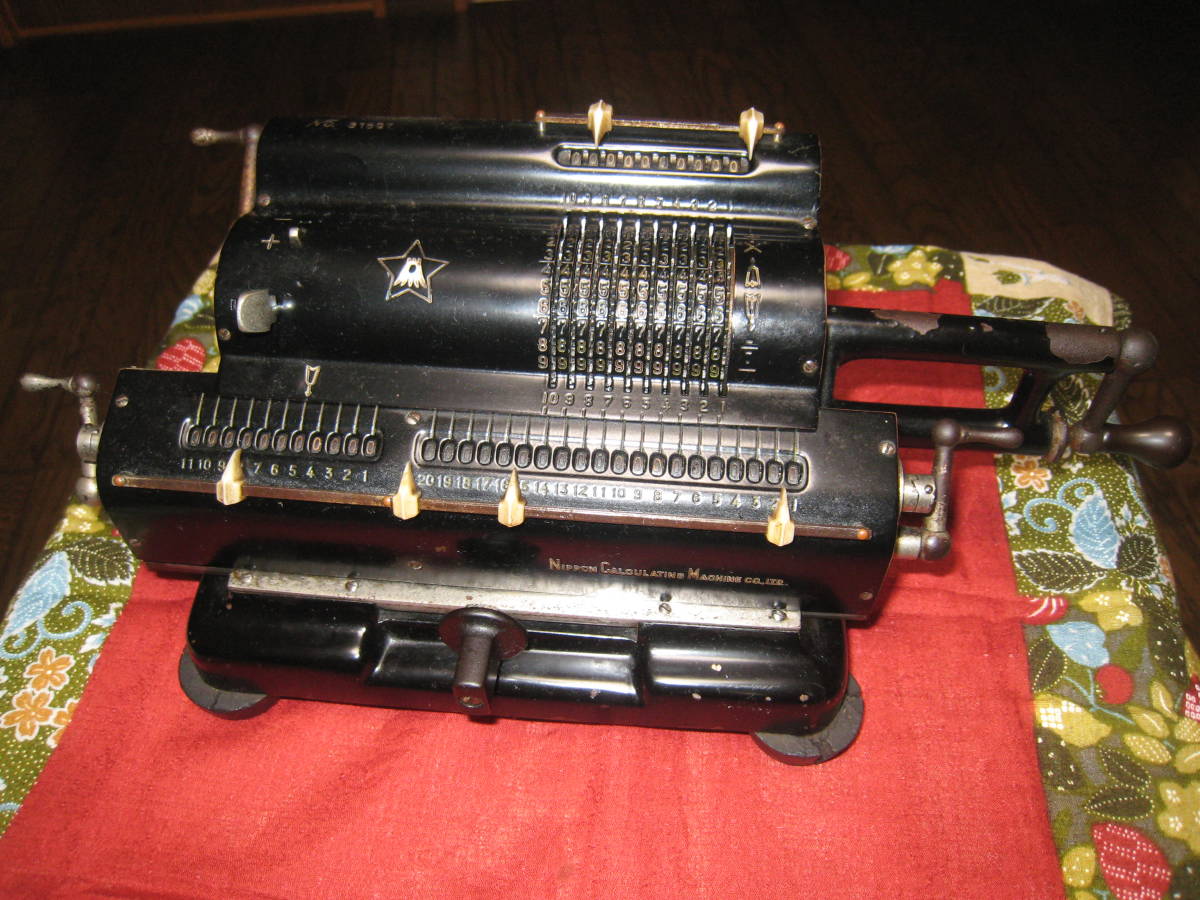 日本計算機 手回し機械式計算機昭和レトロ 昭和レトロTIGER(タイガー