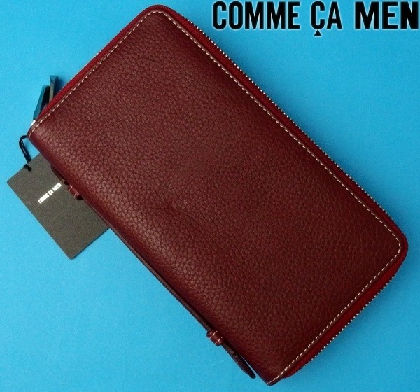 【人気定番，定番人気】 3万 コムサメン 本革シボレザー 大容量 長財布/パスポートケース レッド(男性用)｜売買されたオークション情報、yahooの商品情報をアーカイブ公開 - オークファン その他