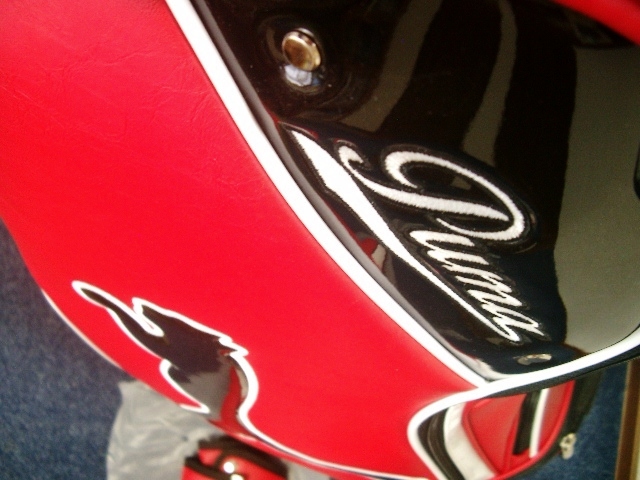 未使用　PUMA　プーマ　867594　スタイリッシュ　合皮　赤黒白　ゴルフバッグ