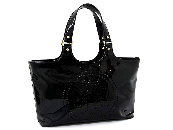 1円 □美品□ TORY BURCH トリーバーチ ロゴ パテントレザー
