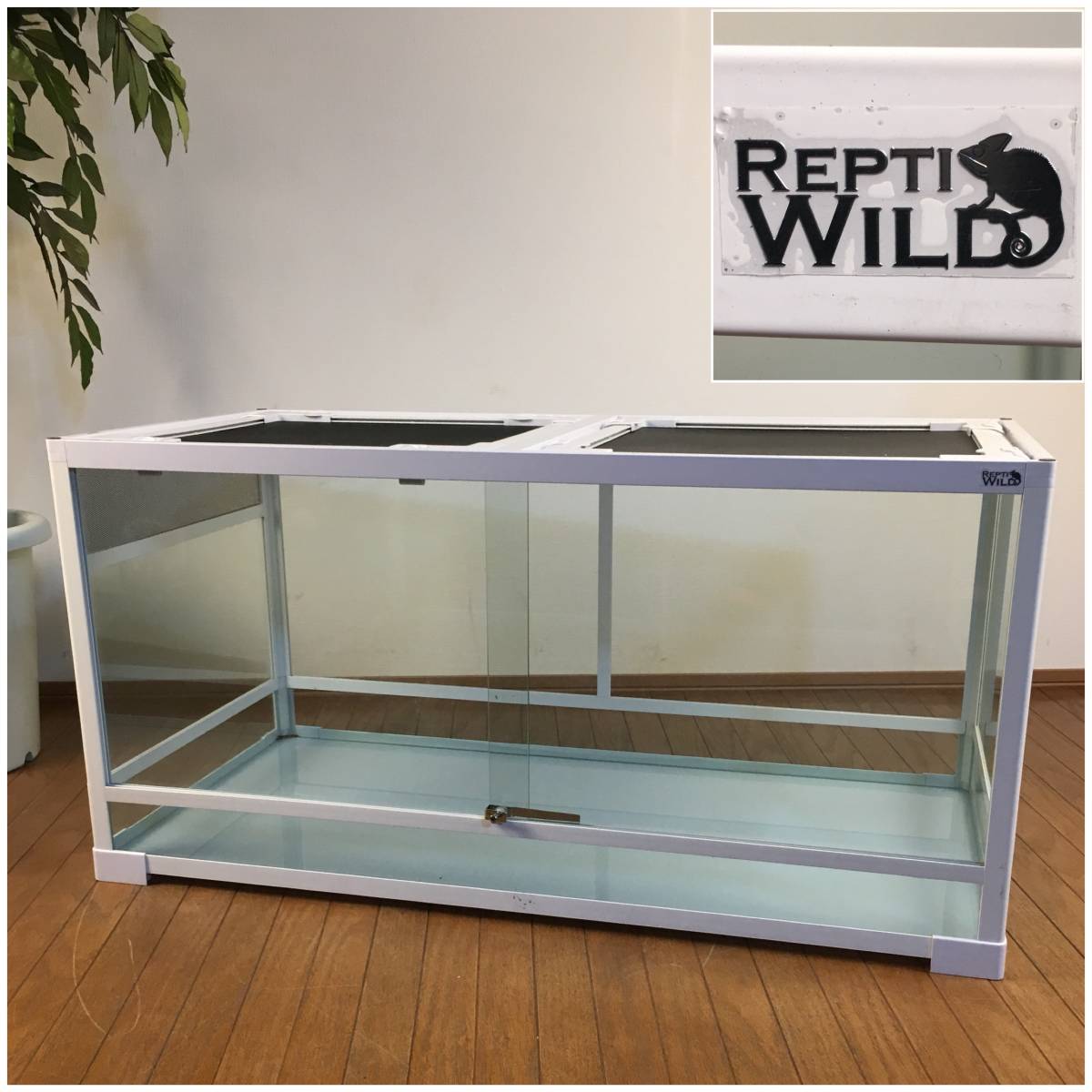爬虫類木製ケージ 840×440×440mm 爬虫類飼育 爬虫類ケージ トカゲ ヘビ
