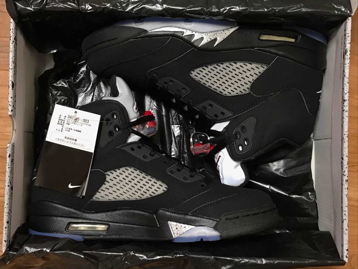  NIKE AIR JORDAN 5 RETRO OG 黒銀 8.5 26.5 国内正規品 1 3 4 6(26.5cm)｜売買されたオークション情報、yahooの商品情報をアーカイブ公開 - オークファン 26.5cm