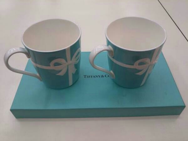 未使用品 ティファニー TIFFANY ＆ co. マグカップ ペア 2個 2客 