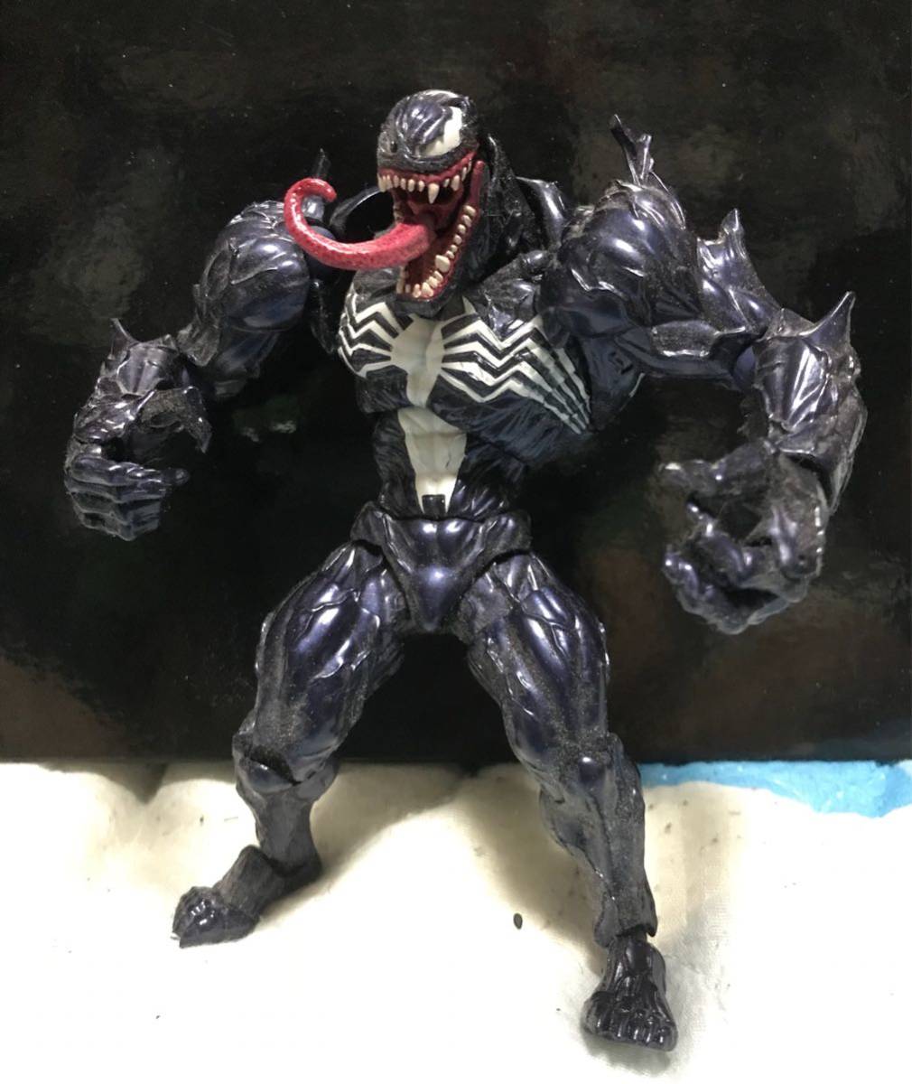 アメイジングヤマグチ ヴェノム 海洋堂 リボルテック ベノム スパイダーマン フィギュア 箱 付属品無し マーベル Marvel スパイダーマン 売買されたオークション情報 Yahooの商品情報をアーカイブ公開 オークファン Aucfan Com