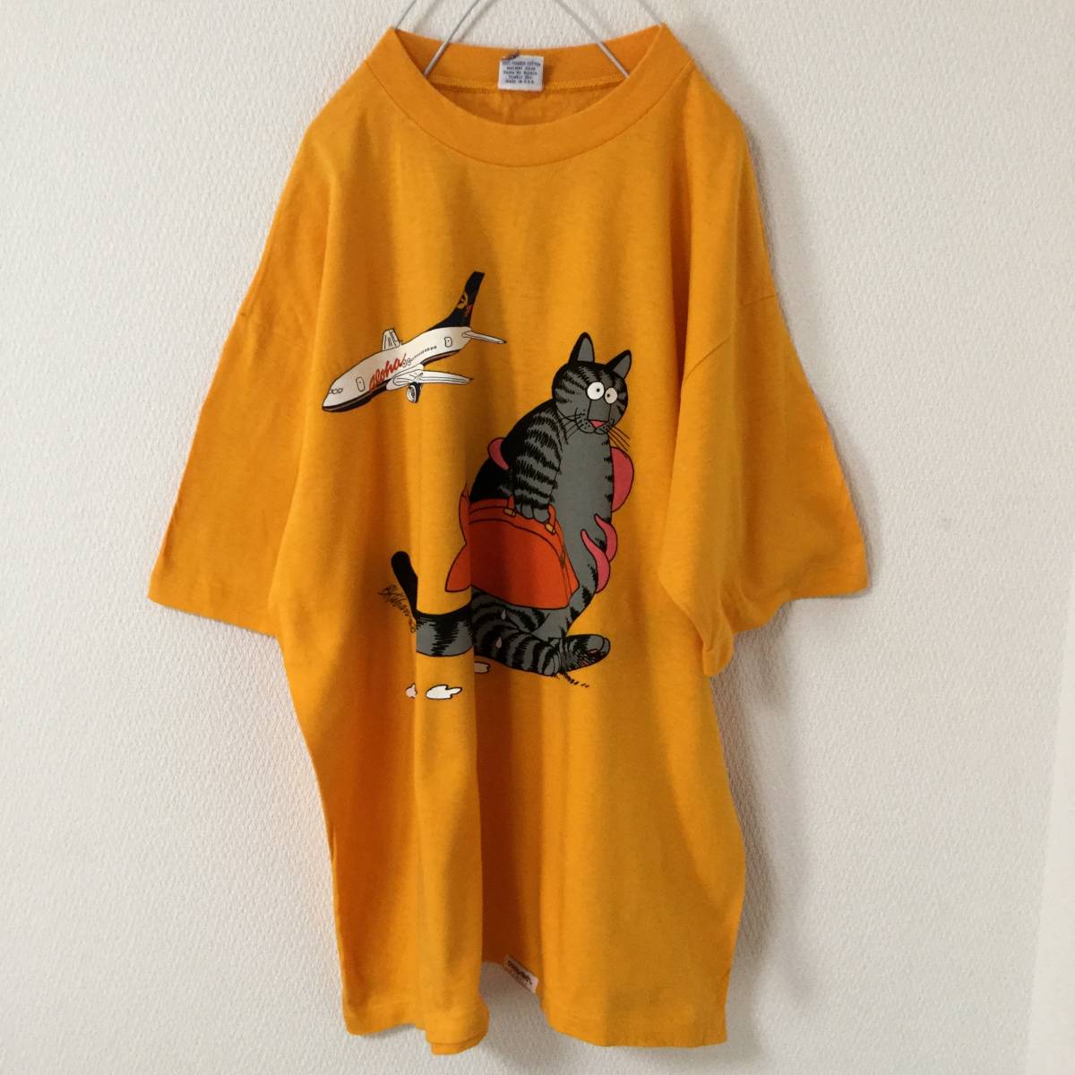 crazy shirts kliban cat クリバンキャット Tシャツ USA製 タコ 飛行機 