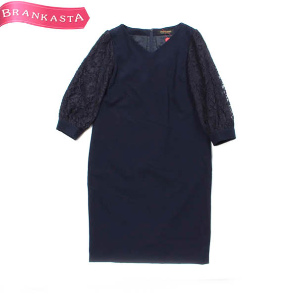 ★closet story UNITED ARROWS・クローゼット ストーリー★レース使い ひざ丈ワンピース★[NEW！]★18by64