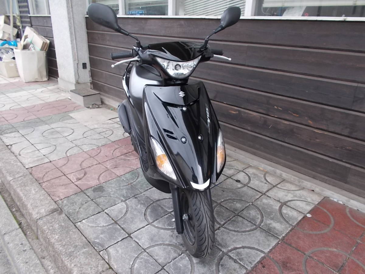 アドレスV125S スズキ ☆黒艶 低走行☆ 動画有り 全国陸送 千葉県富里