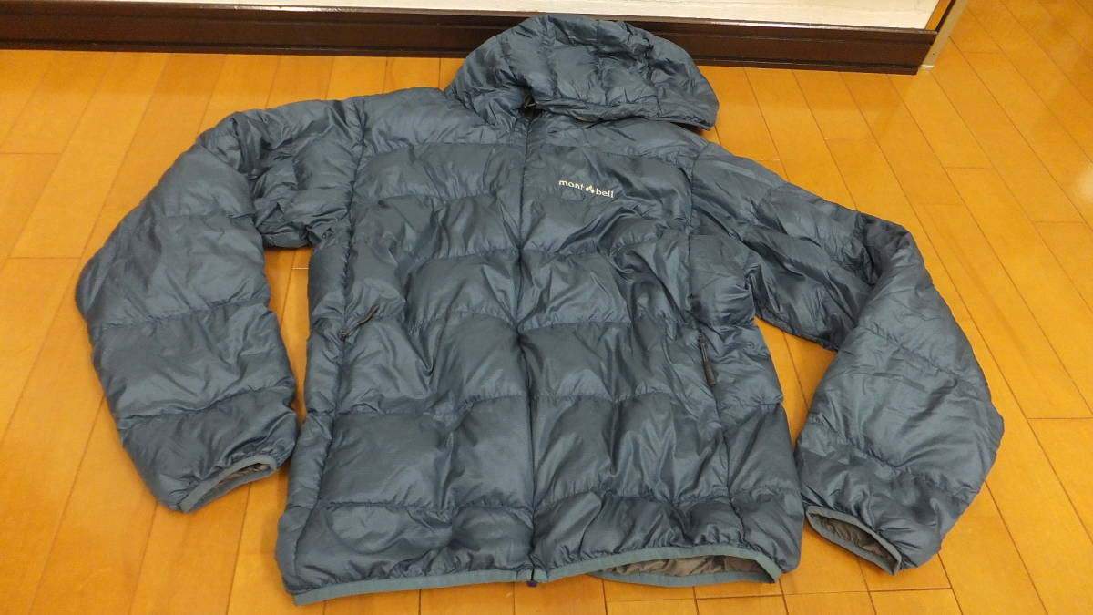 モンベル mont-bell 黒 XL パーマフロストライトダウンパーカ S 美品 
