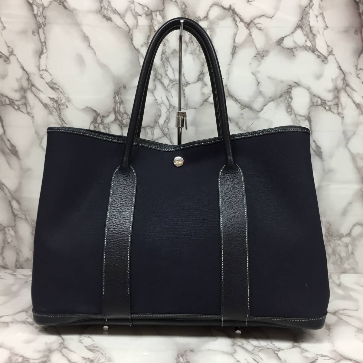 エルメス ガーデンパーティPM ネイビー エルメス ネイビー トート 