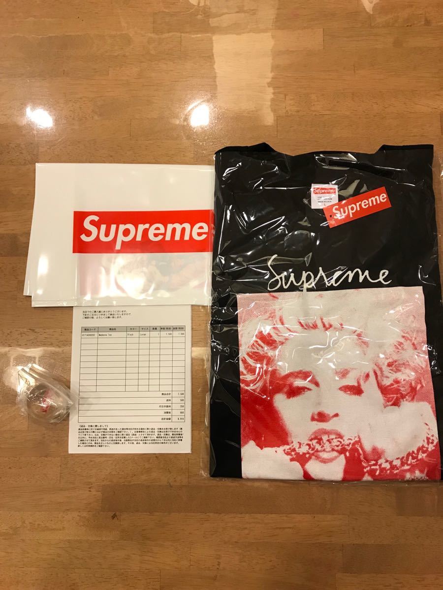 Lサイズ supreme Madonna Tee black Supreme FW 18 - 【公式通販】