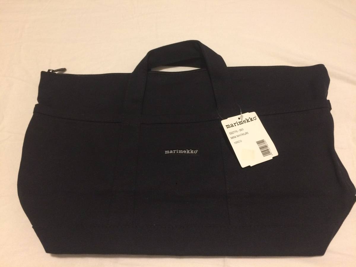 定外送込♪マリメッコ♪marimekko♪made in finland 2way 黒 MINI 