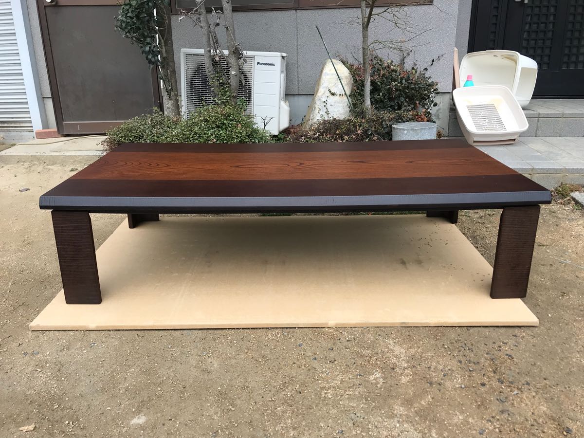 こたつ 座卓 日本製 こたつ天然型ケヤキ150日本製・ヒーター別売りの