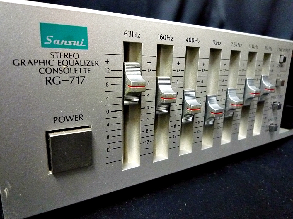 □SANSUI/サンスイ グラフィックイコライザー RG-717 グラフィック