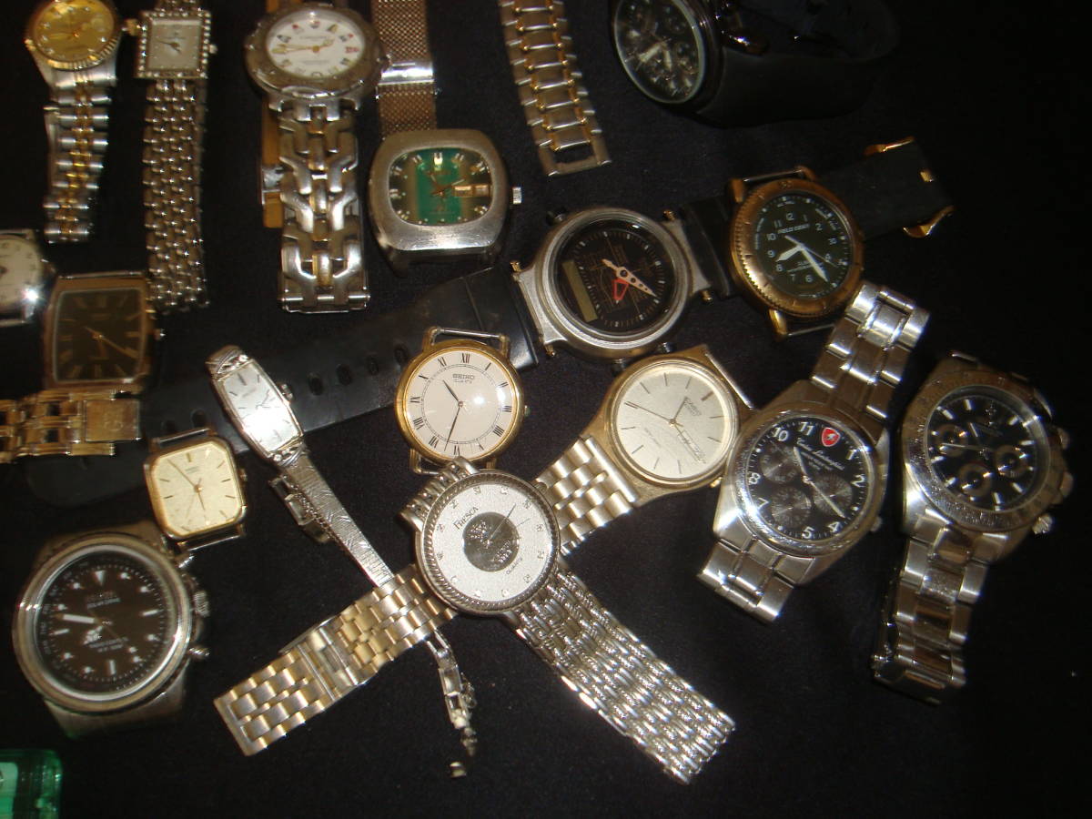 ぱ*迎様 CITIZEN ロンジン　SEIKO時計まとめ売り！ ☆①＊腕時計＊ブランドなどまとめて50点＊セイコー・カシオ