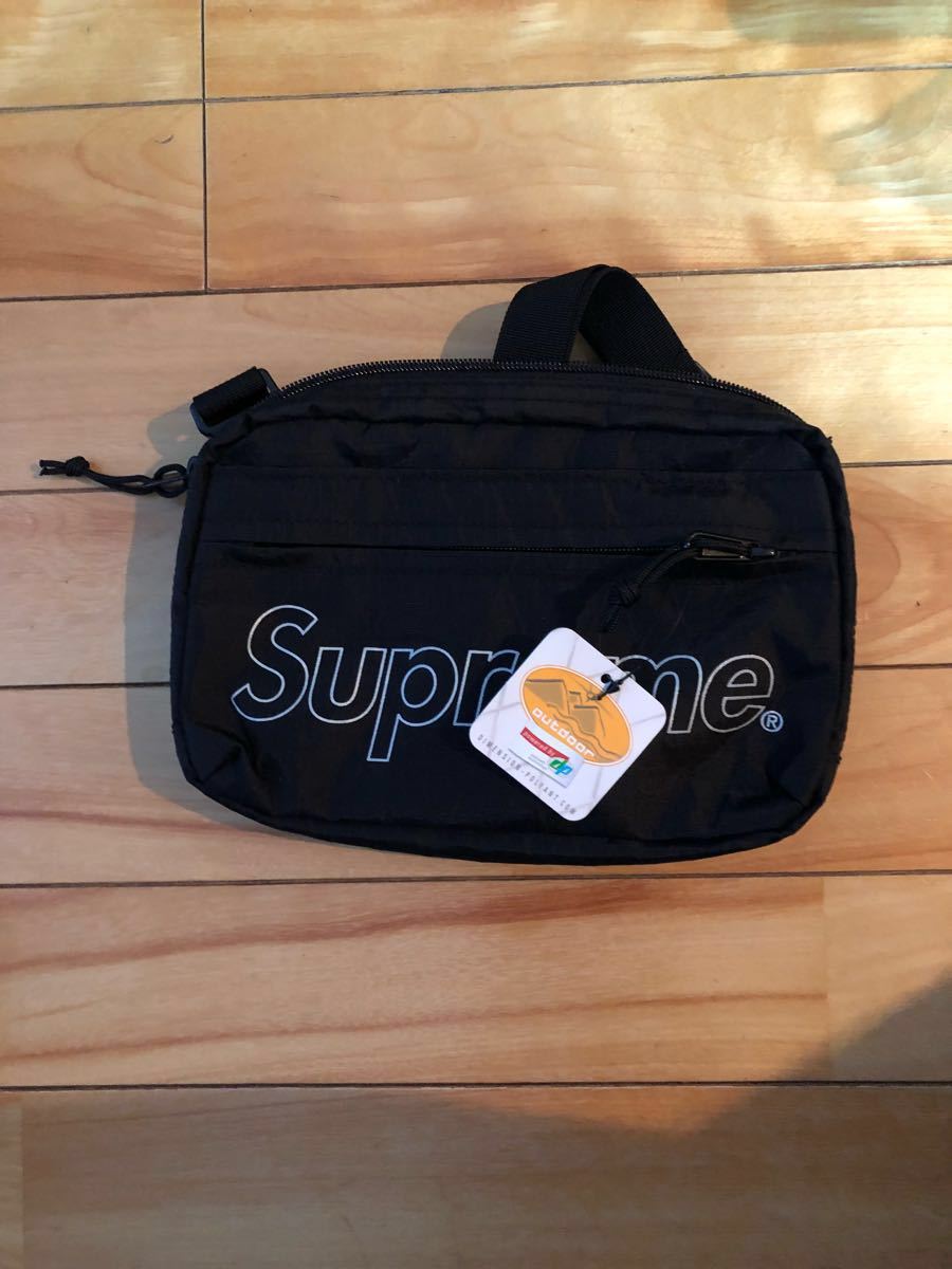 国内正規品 新品未使用 18aw Supreme Shoulder Bag BLACK シュプリーム