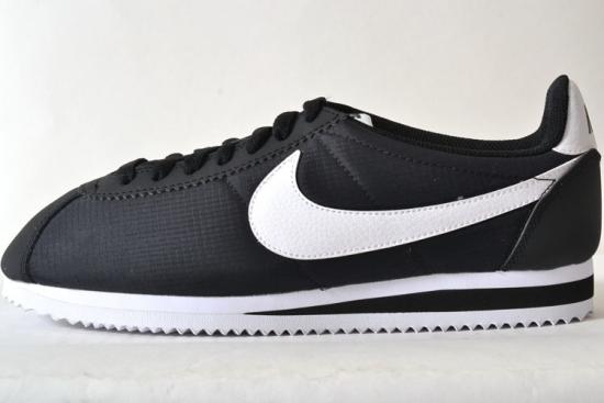 27.5cm●ナイキ クラシック ナイロン コルテッツ CLASSIC CORTEZ NYLON 黒 白 532487 019 完売品 スニーカー メンズ ランニング ジム