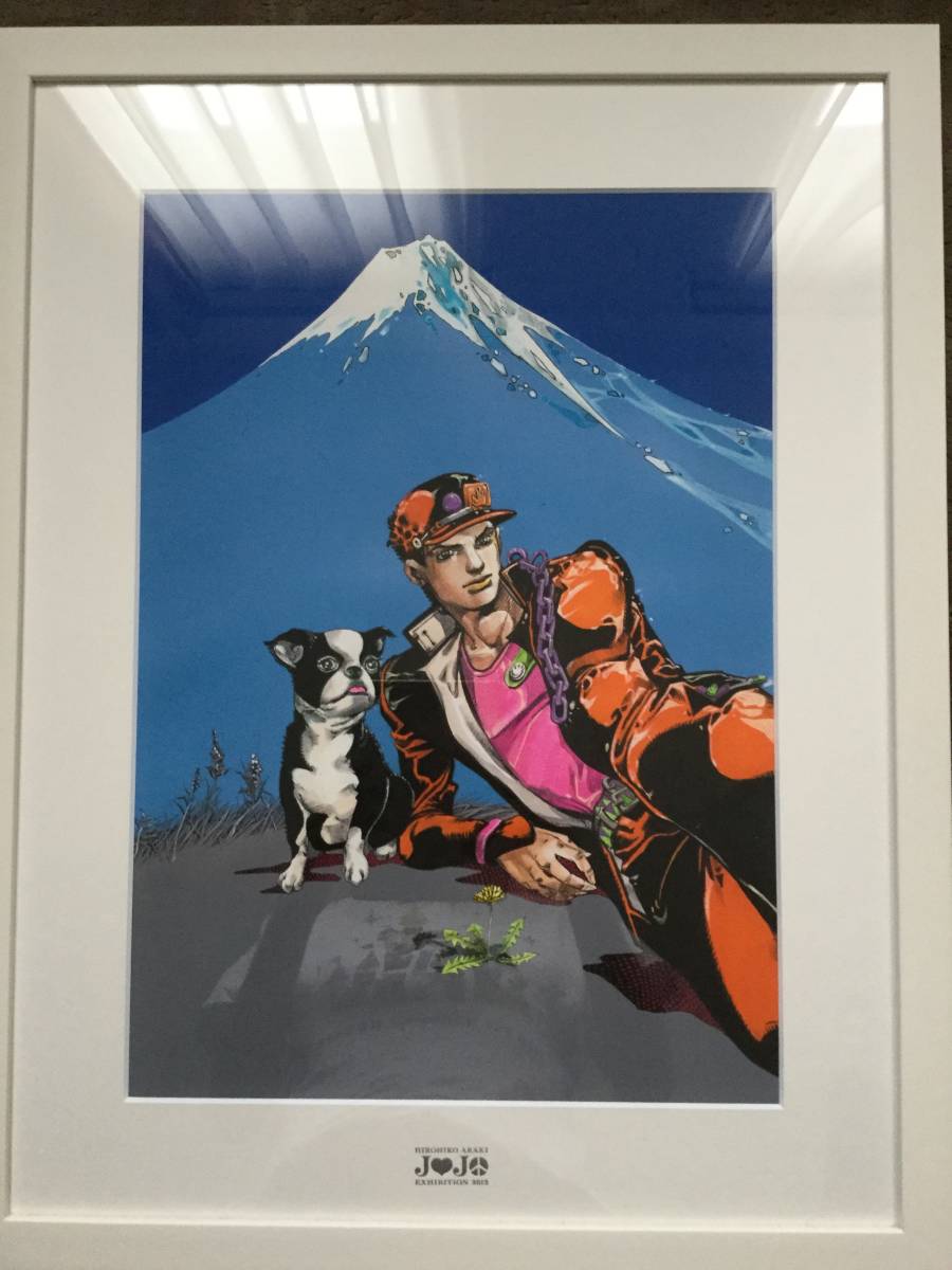 ジョジョの奇妙な冒険 ジョジョ展 複製原画 空条承太郎 イギー 荒木飛呂彦
