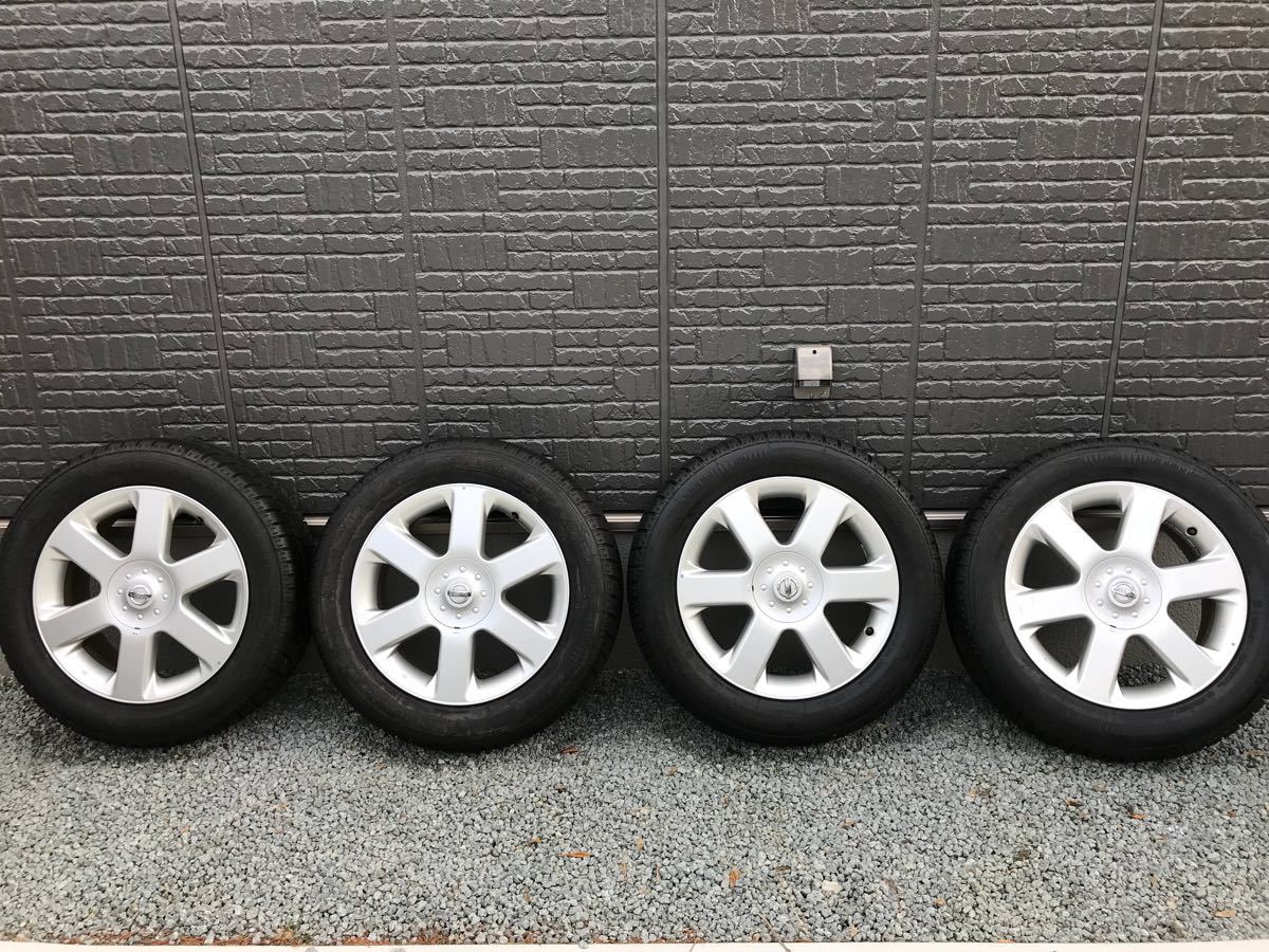 E51 エルグランド ライダー 純正ホイール & スタッドレス 4本セット E51 エルグランド バリ山スタッドレス純正ホイール付き エルグランド