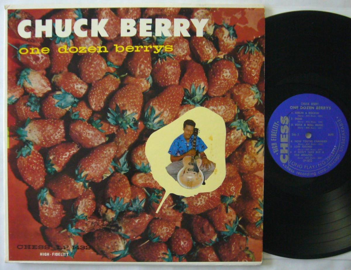 ★良盤 US ORIG MONO LP★CHUCK BERRY/One Dozen Berrys 1958年 CHESS青銀ラベル 180g重量盤 音圧有 迫力音 ロックンロール大名盤