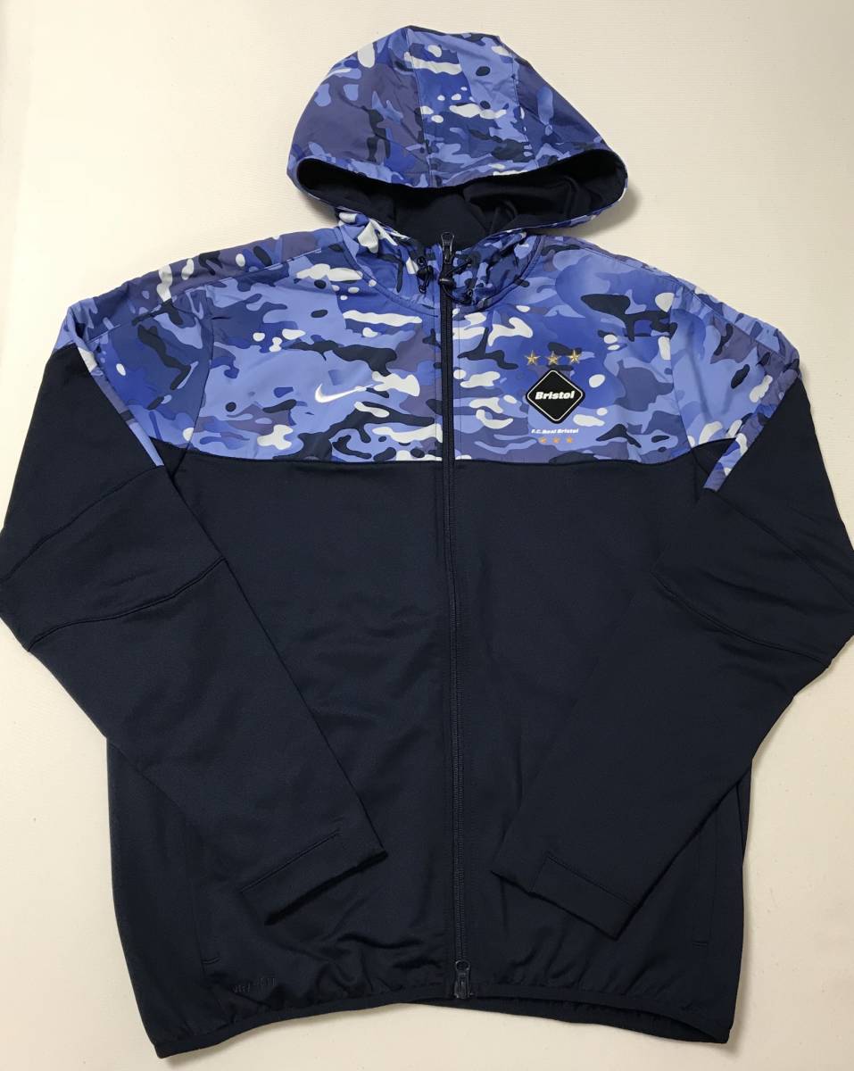 美品 SOPH. ソフ FCRB F.C.Real Bristol カモフラ柄パーカー（ネイビー）