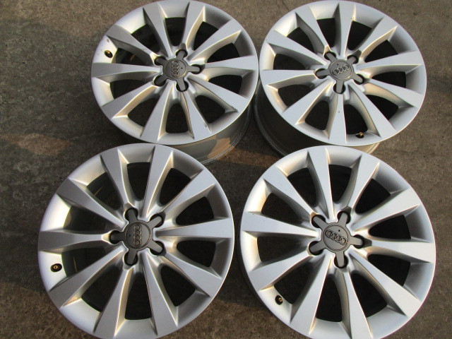 アウディＡ６純正ホイール４本☆１７×８Ｊ＋３９☆スタッドレス・スペア用にいかがでしょうか☆ｆｎ