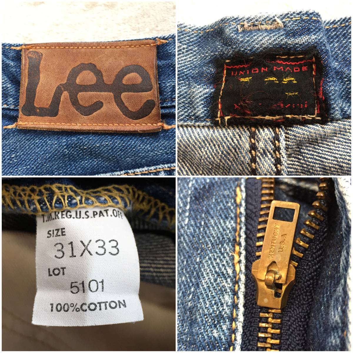 Lee 50s 復刻5101 101Z 90s リー ストレート センター赤タグ UNIVERSAL 