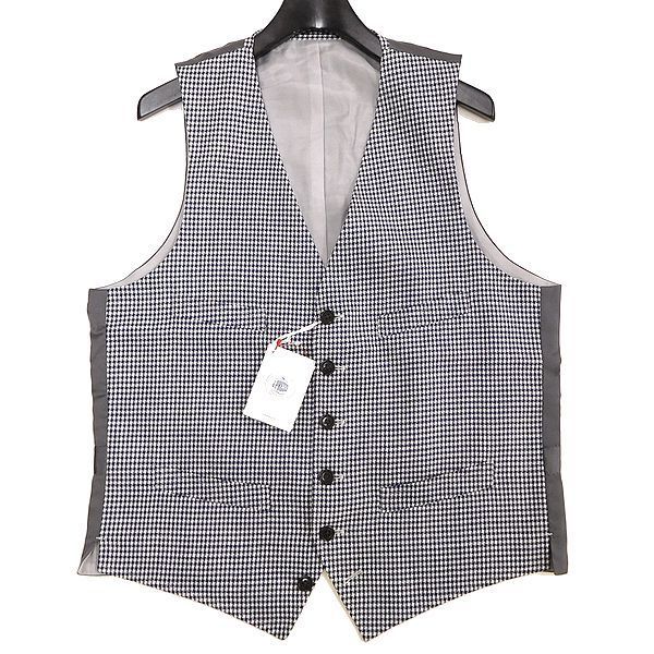 2025，お買い得 上質 ニュージーランド製生地使用 定価2.5万 J.PRESS Jプレス PEPPIN MERINO モヘア混 千鳥格子柄 ジレ ベスト L 紺白 1003_57(Lサイズ)｜売買されたオークション情報、yahooの商品情報をアーカイブ公開 Lサイズ