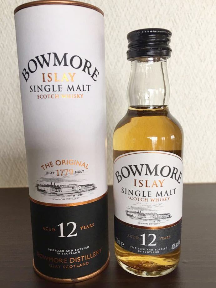 ボウモア12年 シングルモルトウィスキー ミニチュアボトル ボウモア