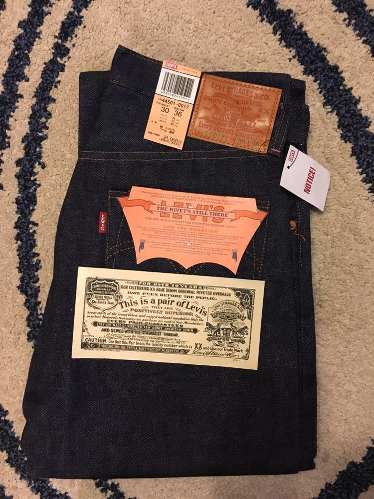 未使用品 日本製 LVC リーバイス LEVI'S 501XX 大戦モデル 44501-0017 W30