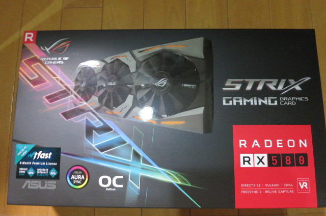 新品】ROG-STRIX-RX580-O8G-GAMING RADEON RX580 ビデオカード ASUS