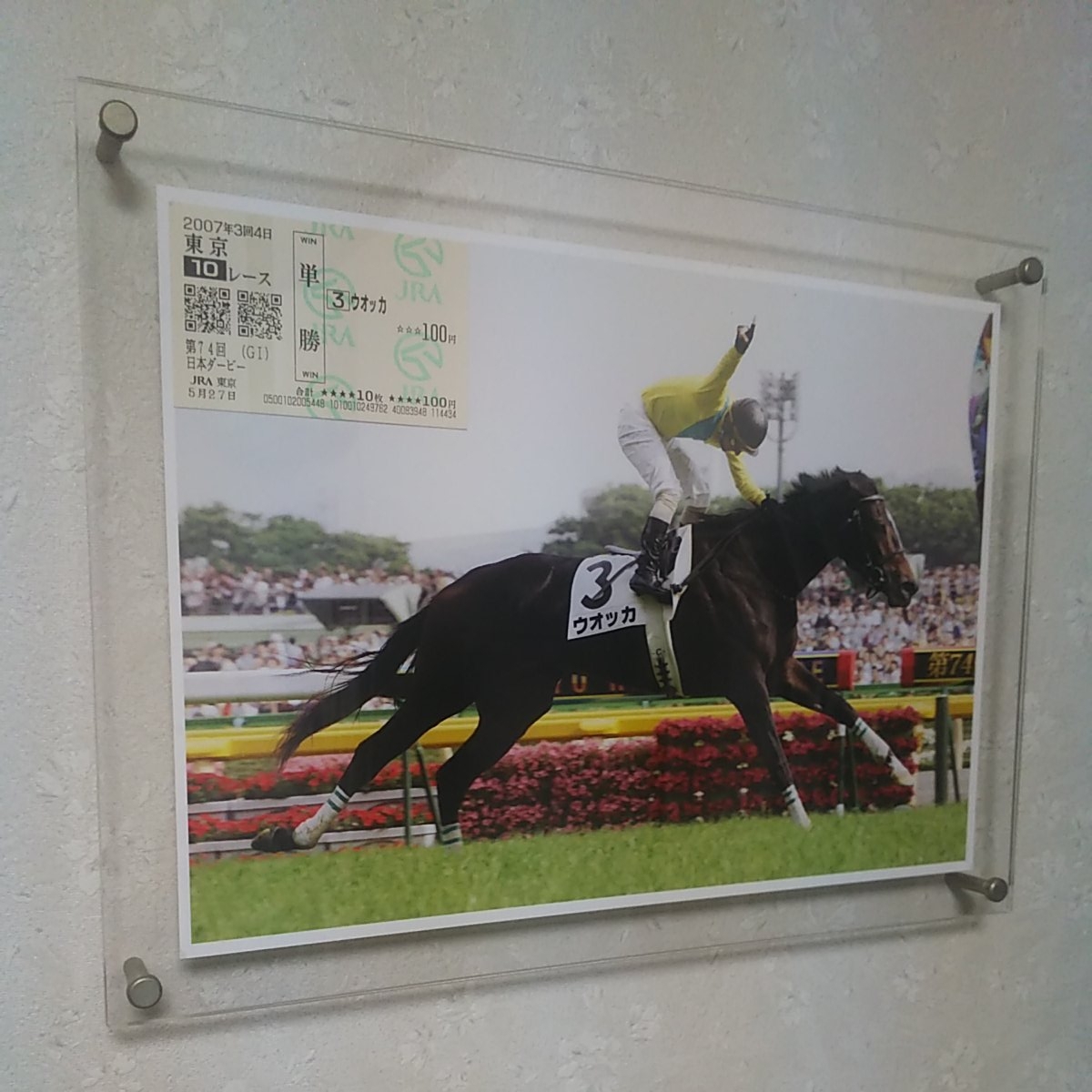 JRA 金箔馬券 非売品 日本ダービー ウォッカ ウオッカ｜名馬 メルカリ