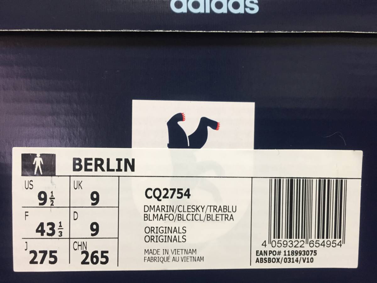 BERLIN ベルリン - adidas 未使用 スニーカー アディダスオリジナルス 