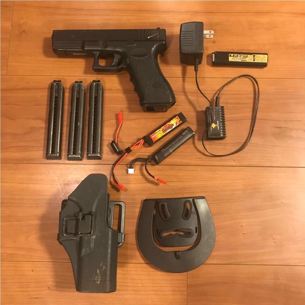 東京マルイ グロック18C 電動ガン+予備マガジン2本、リポバッテリー