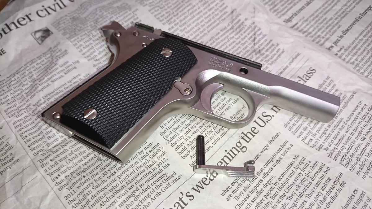 美品】東京マルイ デトニクス.45 ステンレスモデル コンバットマスター 