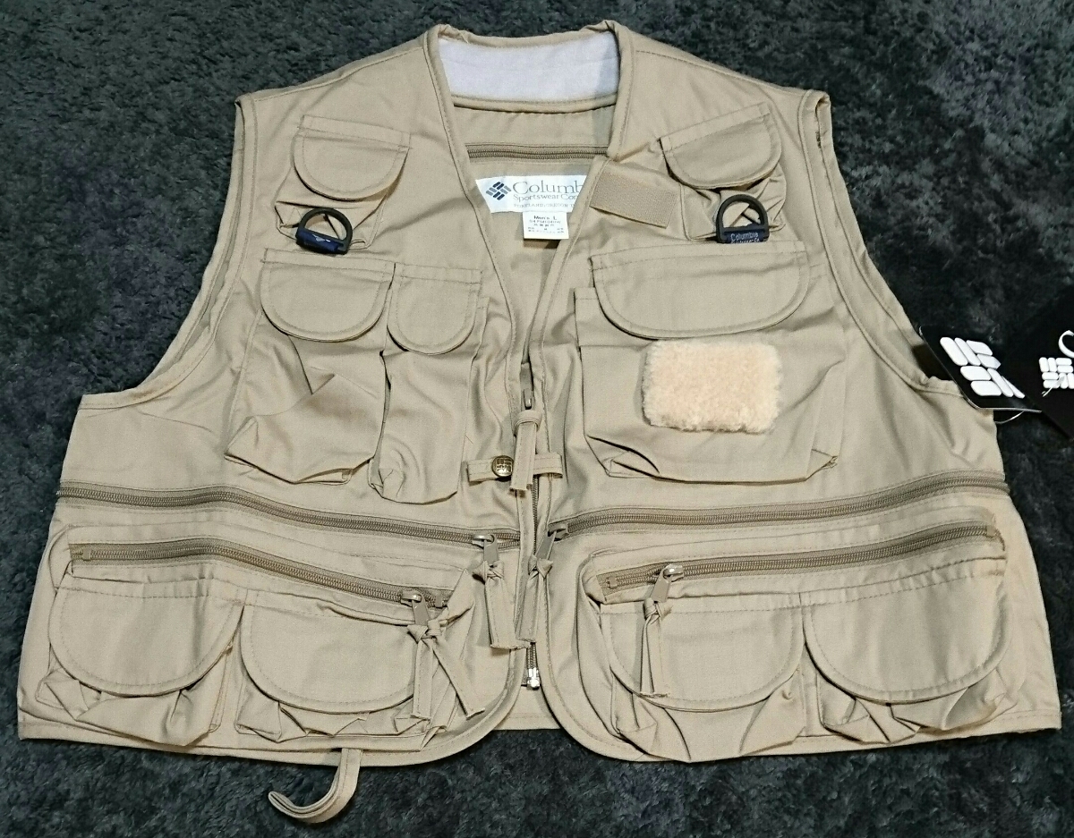 新品☆Columbia☆コロンビアベスト☆L☆フィッシングベスト☆スポーツ