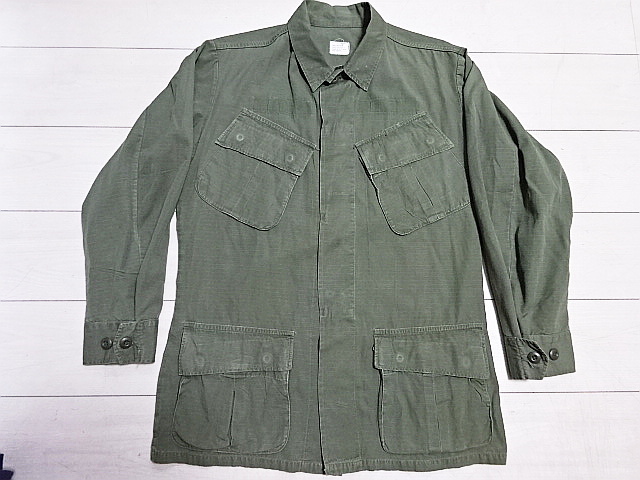 60s US ARMY ジャングルファティーグジャケットS-R リップストップ