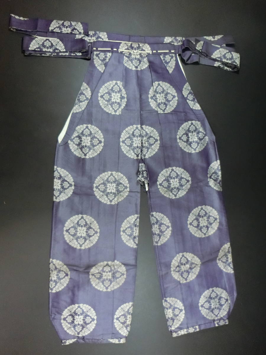 中古　馬乗袴　男性用　和服　武道　仏教　D031