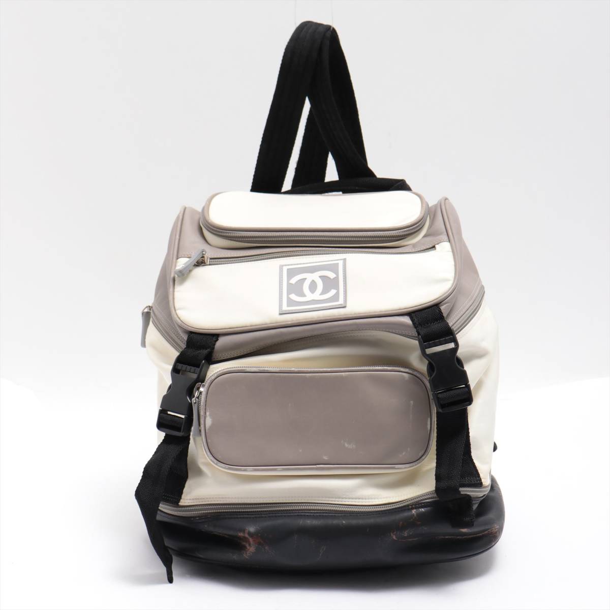 【ジャンク】CHANEL シャネル　スポーツライン　リュック　バックパック　△状態難あり