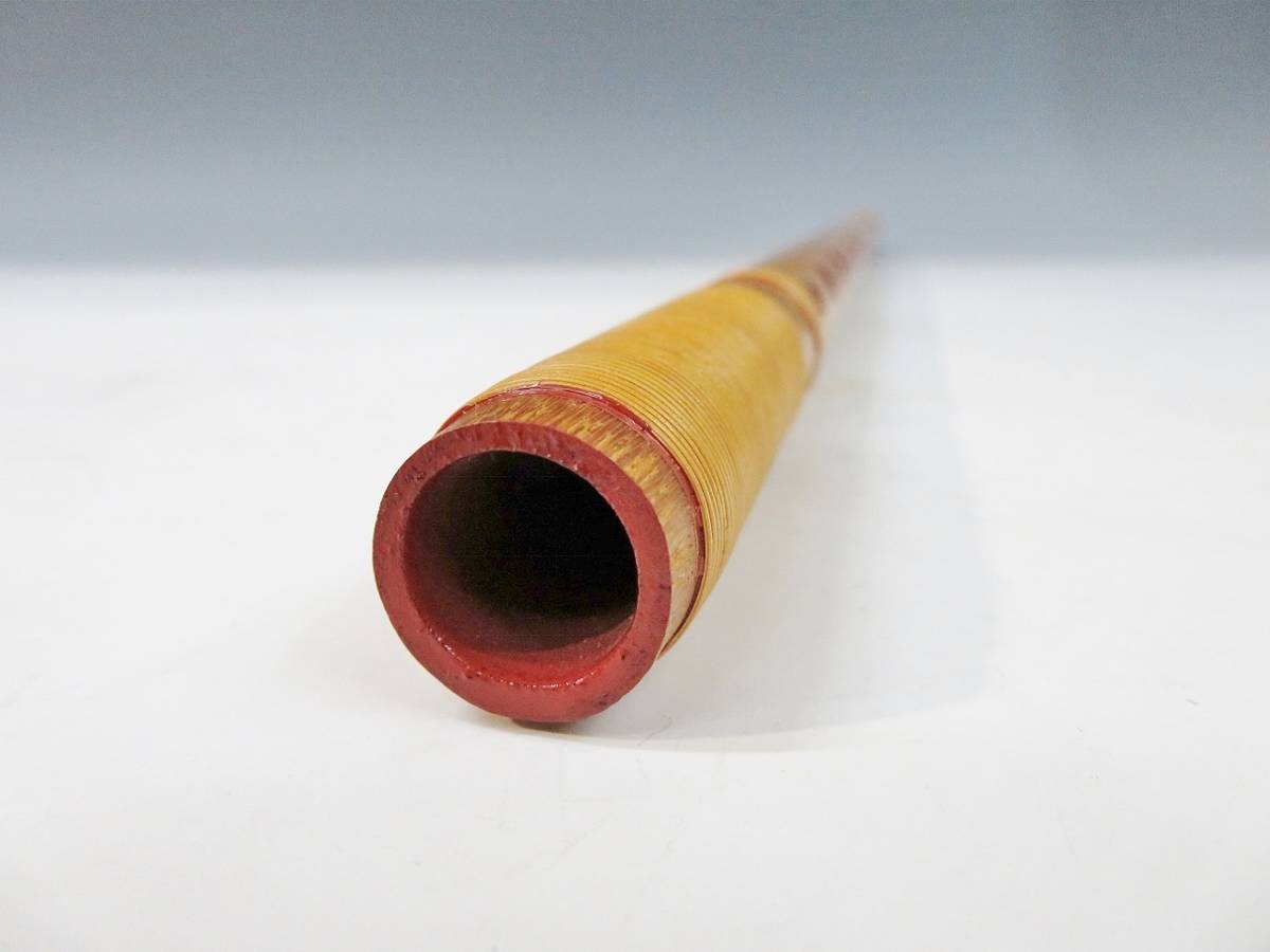 お買い得，豊富な】 篠笛 喜月 二印 調子 三 長さ約54cm 籐巻き(
